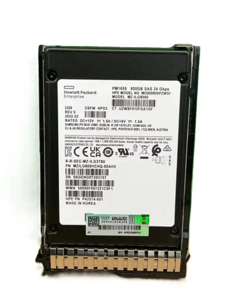HPE P42574-001 Mixed Use SSD 800 GB SAS 12Gb/s | USED