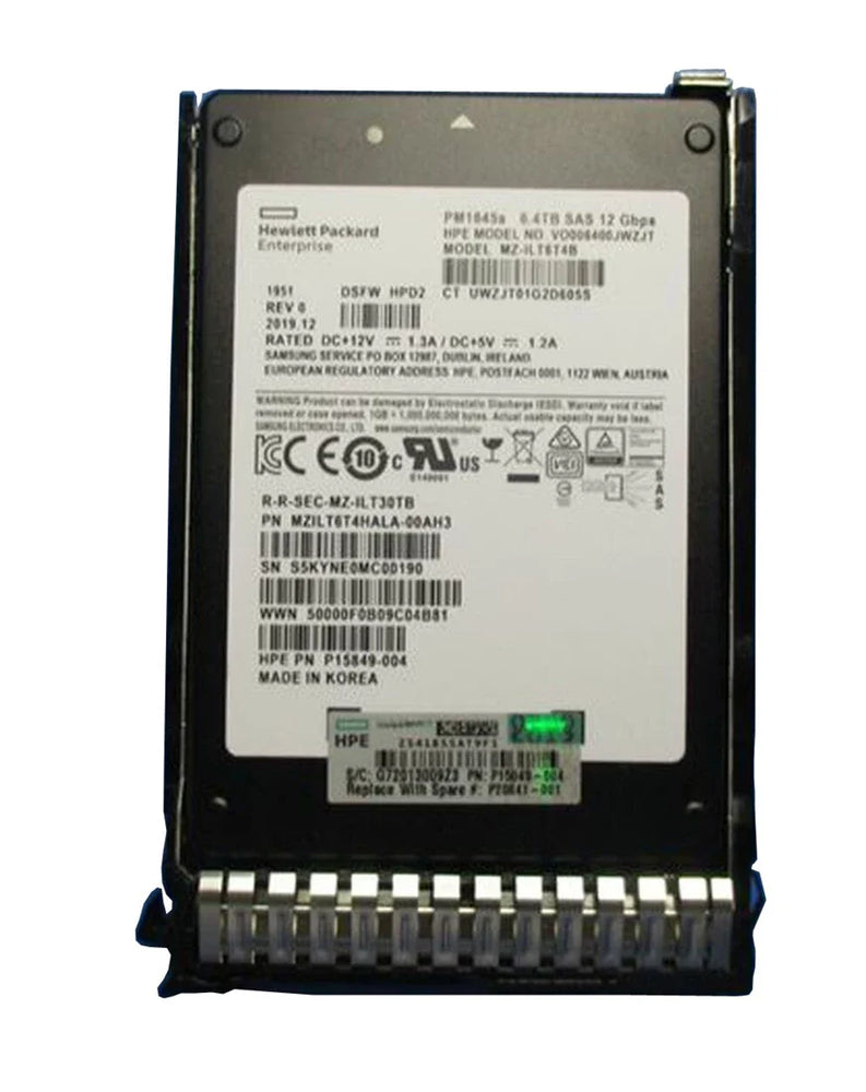 HPE PM1645a P15849-004 Mixed Use SSD 6.4 TB SAS 12Gb/s New F/s | USED