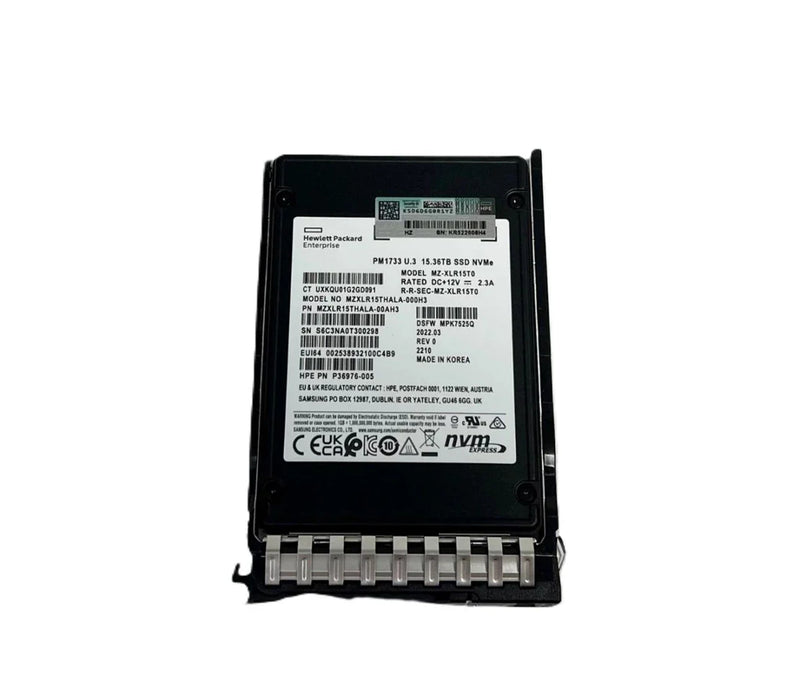HPE PM1733 P36976-005 SSD 15.36 TB Pci Express 4.0 X4 (NVMe) | USED