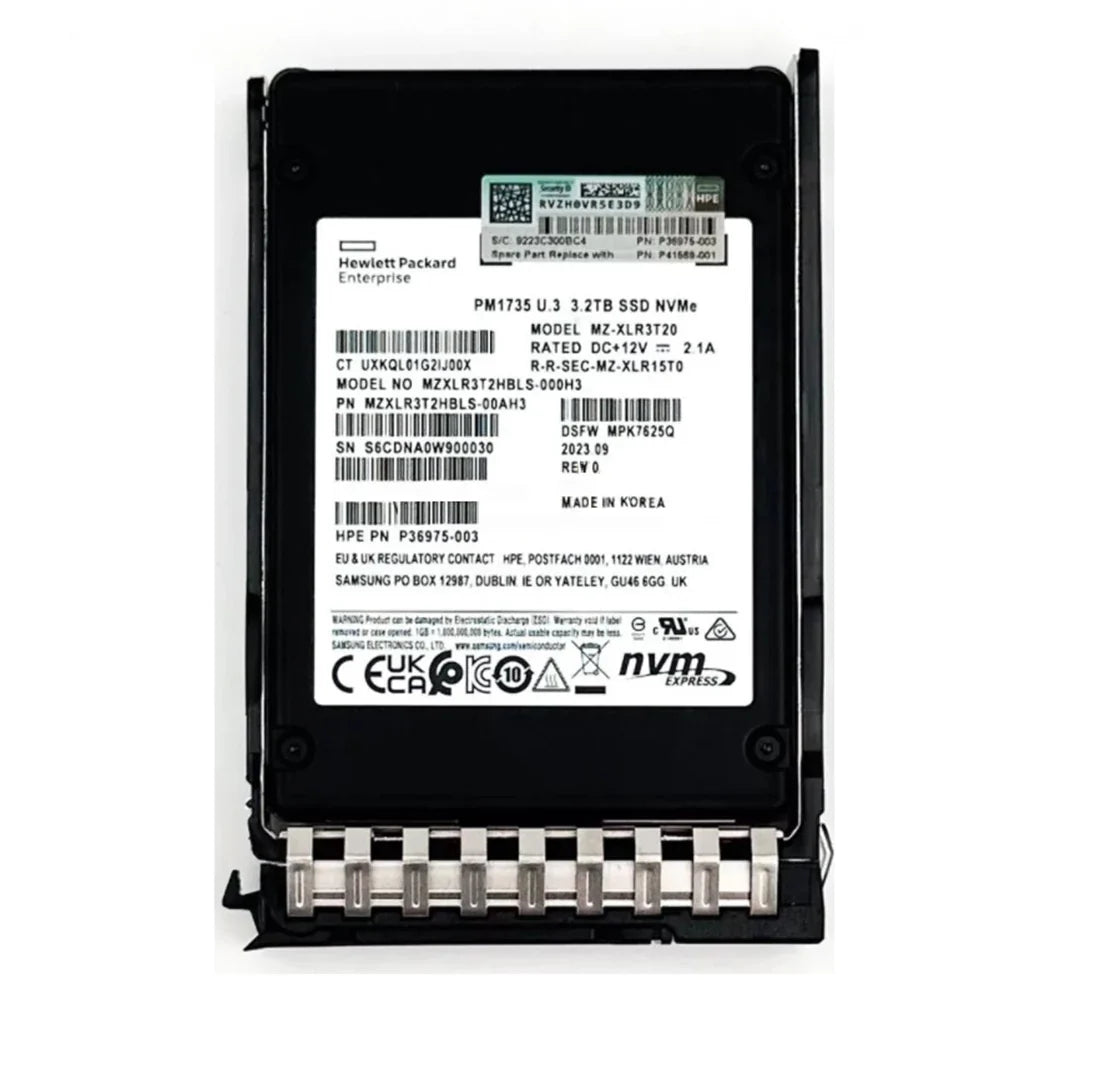 HPE PM1735 P41005-001 SSD 3.2 TB Pci Express 4.0 (NVMe) HPE HPE Renew | USED