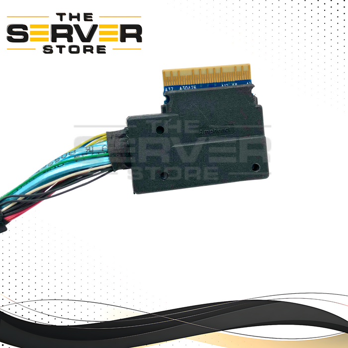 HPE ProLiant BL460c Gen10 Internal SATA Drive Cable Assembly. OEM by Amphenol. P/N: 35120GR00-245-G, 877979-001, 865309-001.