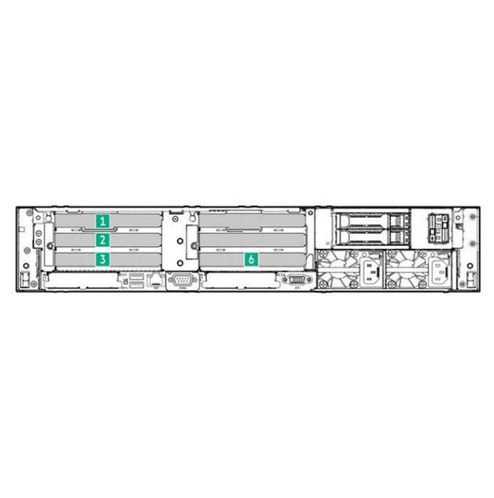 HPE ProLiant DL345 Gen11 4 PCIe x16 Enablement Kit | P57116-B21