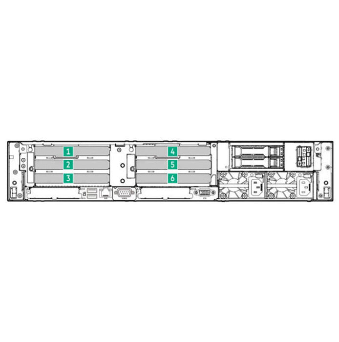 HPE ProLiant DL345 Gen11 6 PCIe x16 Enablement Kit | P57117-B21