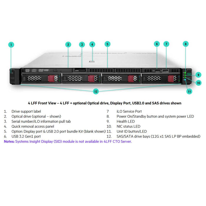 HPE ProLiant DL360 4LFF Rack Server (G11) CTO