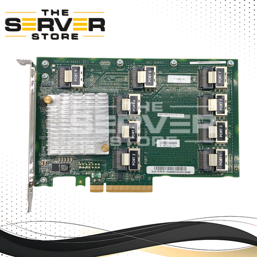 HPE ProLiant DL380 Gen10 12Gb/s SAS & 6Gb/s SATA Expander Card. Featuring 28-Physical Links Across 9x4 Internal Ports. PCIe 3.0 x8 Interface. P/N: 876907-001.