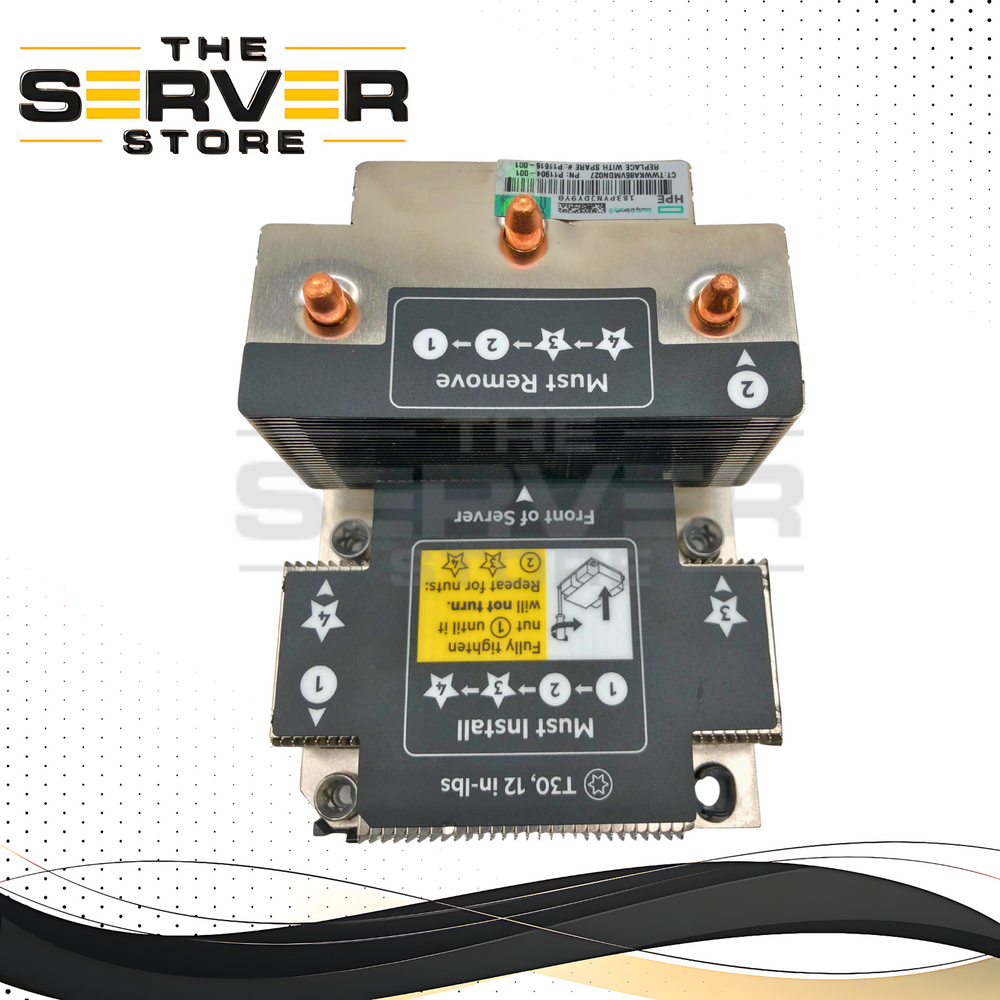 HPE ProLiant DL380 Gen10 Server High Performance CPU Heatsink. P/N: 875071-001.