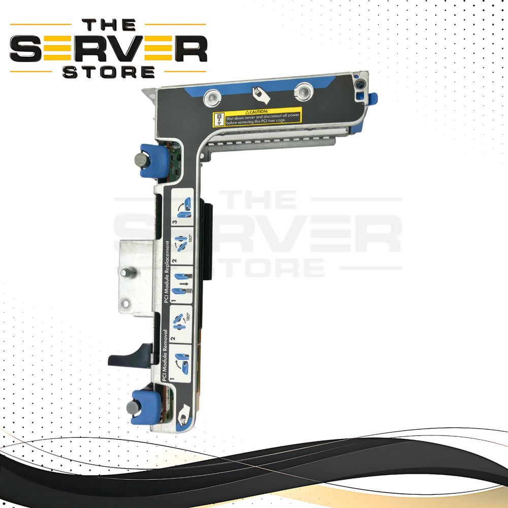HPE ProLiant DL380 Gen9 Server Primary Riser Card Assembly with 3x PCIe 3.0 Slots (3x8). P/N: 777281-001.