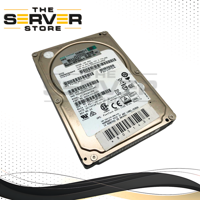 HPE Toshiba 300GB 10K 12G SAS 2.5" HDD SC 862119-001 653955-001 EG000300JWBHR