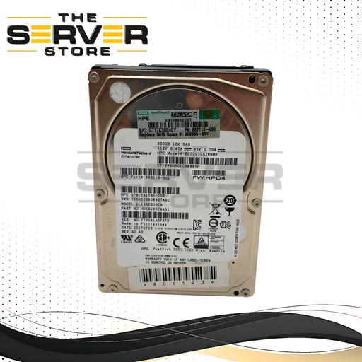 HPE Toshiba 300GB 10K 12G SAS 2.5" HDD SC 862119-001 653955-001 EG000300JWBHR