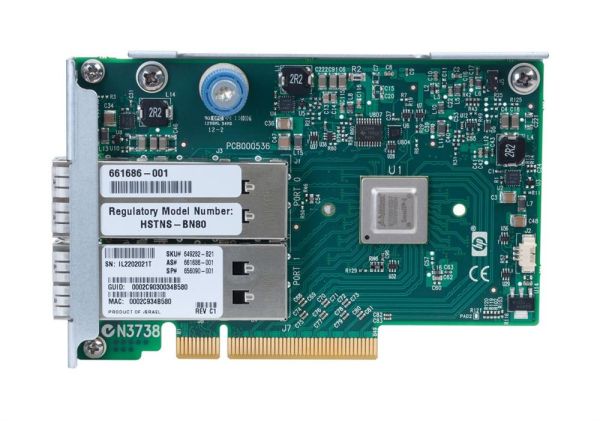 HSTNS-BN80 - HP InfiniBand QDR/EN 10GB 2-Port 544FLR-QSFP Adapter
