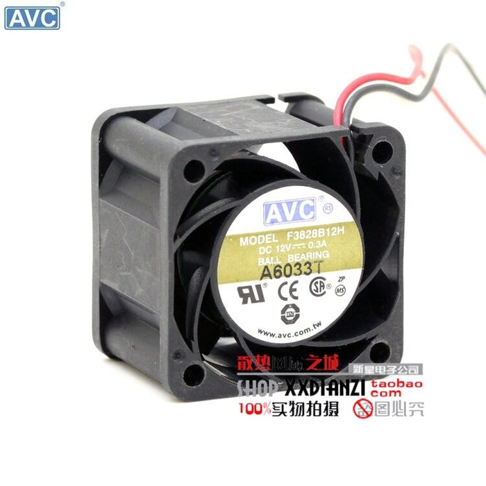 AVC F3828B12H 38x38x28mm 12V DC 0.30A Axial Cooling Fan
