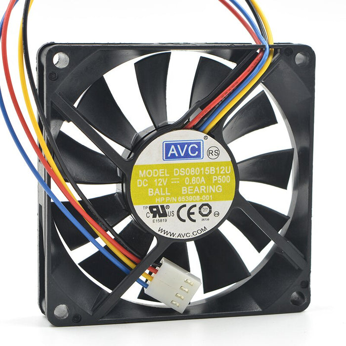 AVC DS08015B12U 80x80x15mm 12V DC 0.60A Axial Cooling Fan