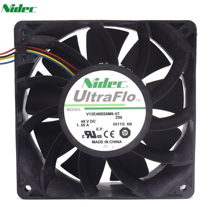 Nidec V12E48BS8M9-07 120x120x38mm 48V DC 1.55A Axial Cooling Fan
