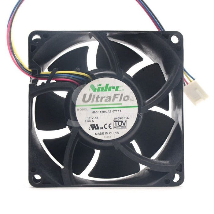Nidec H80E12BUA7-07T11 80x80x38mm 12V DC 1.6A Axial Cooling Fan