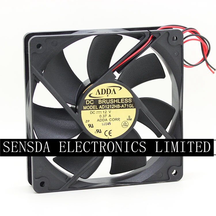 ADDA AD1212HB-A71GL 120x120x25mm 12V DC Industrial Cooling Fan