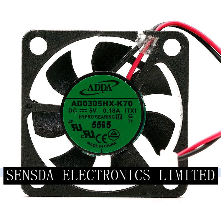 ADDA AD0305HX-K70 30x30x6mm 5V DC 0.18A Axial Cooling Fan
