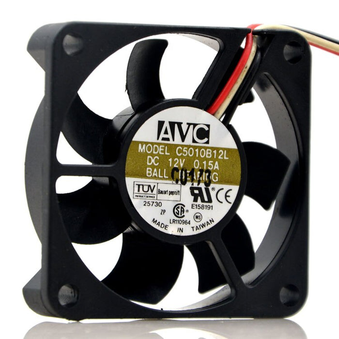 AVC C5010B12L 50x50x10mm 12V DC Axial Cooling Fan