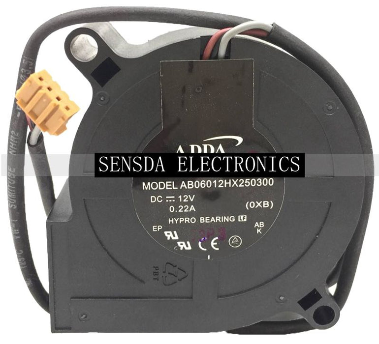 ADDA AB06012MX250300 60x60x25mm 12V DC Industrial Cooling Fan
