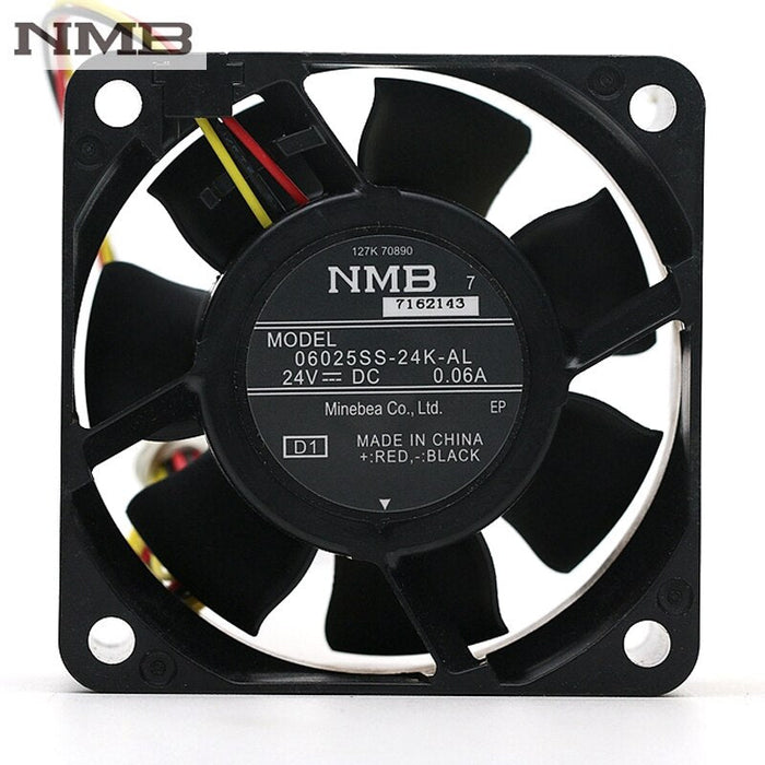 NMB 06025SS-24K-AL 60x60x25mm 24V DC 0.06A Axial Cooling Fan