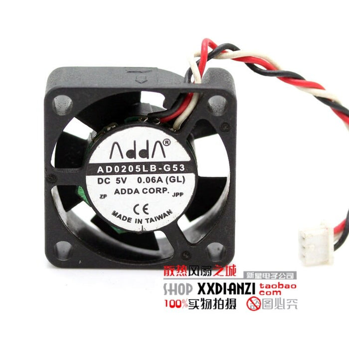 ADDA AD0205LB-G53 25x25x10mm 5V DC 0.06A Axial Cooling Fan