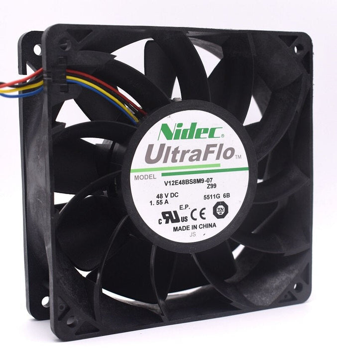 Nidec V12E48BS8M9-07 120x120x38mm 48V DC 1.55A Axial Cooling Fan