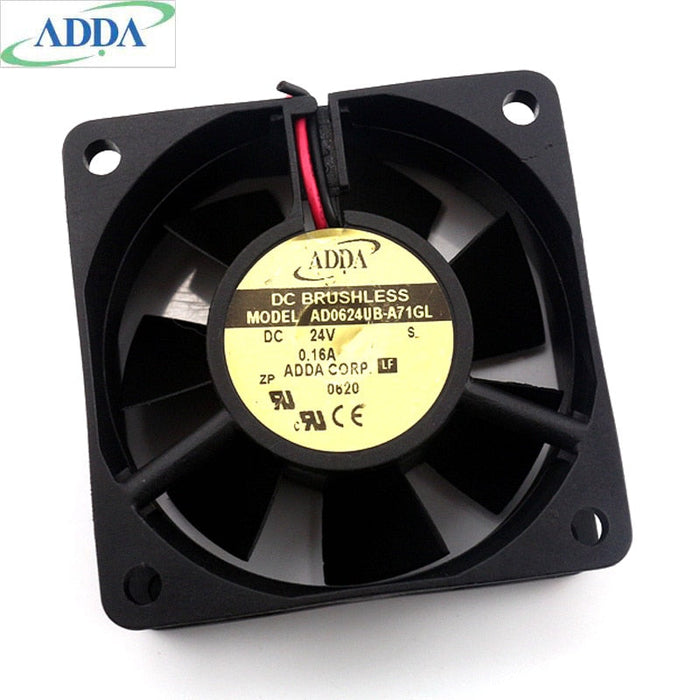 ADDA AD0624UB-A71GL 60x60x25mm 24V DC 0.16A Axial Cooling Fan