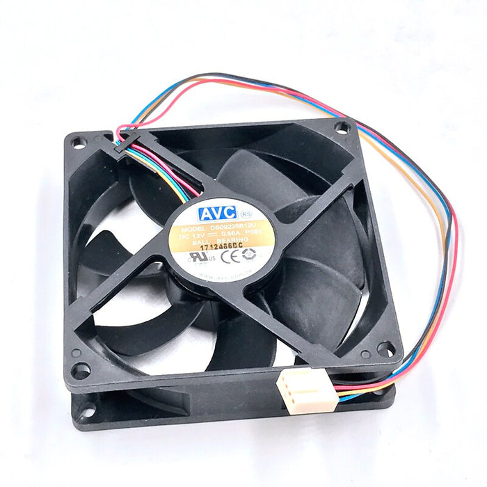 AVC DS09225B12U 90x90x25mm 4-Wire Axial Cooling Fan