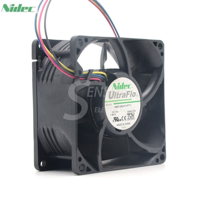 Nidec H80E12BUA7-07T11 80x80x38mm 12V DC 1.6A Axial Cooling Fan