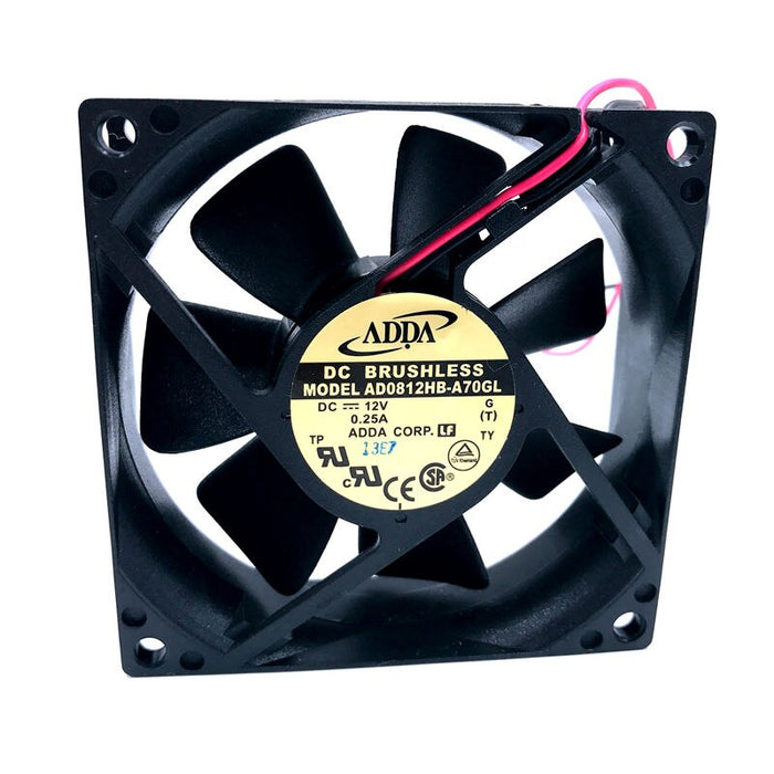 ADDA AD0812HB-A70GL 80x80x25mm 12V DC 0.25A Axial Cooling Fan