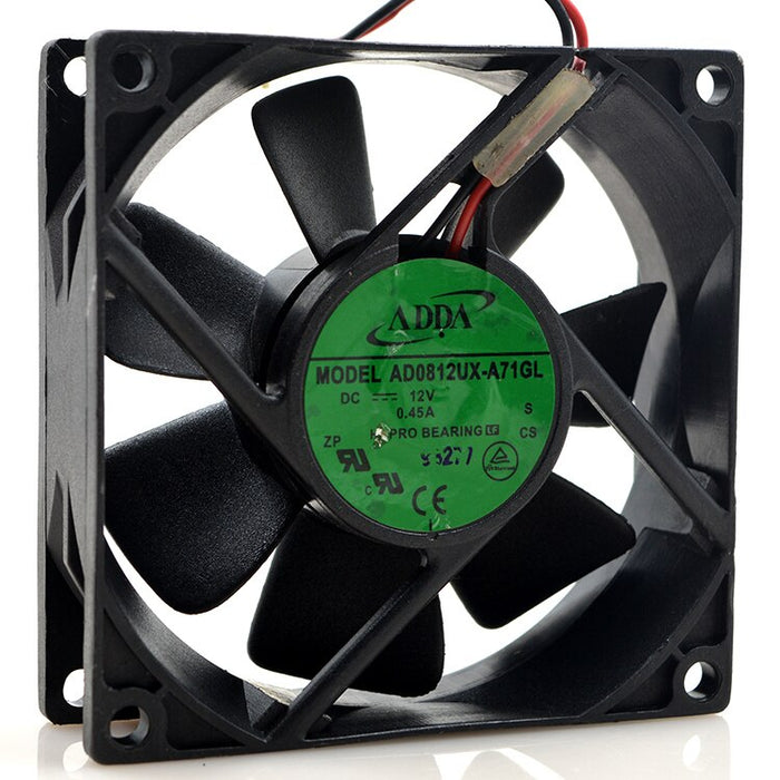 ADDA AD0812UX-A71GL 80x80x25mm 12V DC 0.45A Axial Cooling Fan