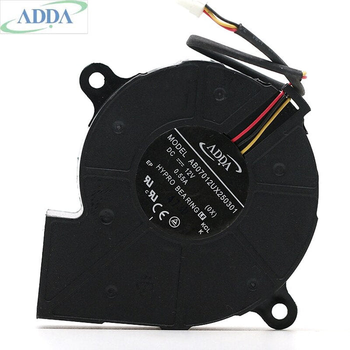 ADDA AB07012UX250301 70x70x25mm 12V DC 0.55A Axial Cooling Fan