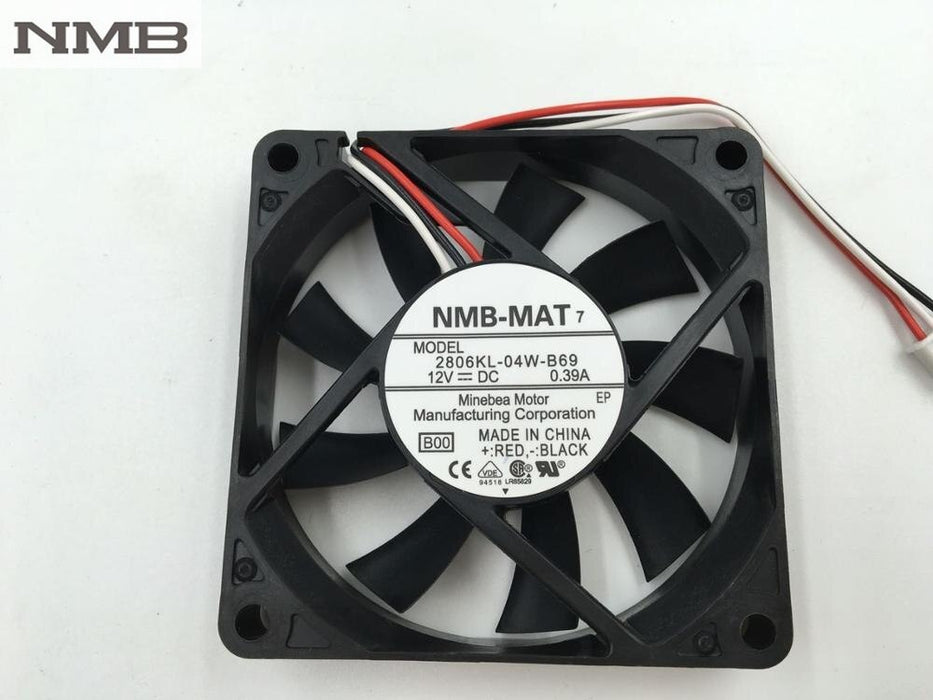 NMB 2806KL-04W-B69 12V DC 0.39A Axial Cooling Fan