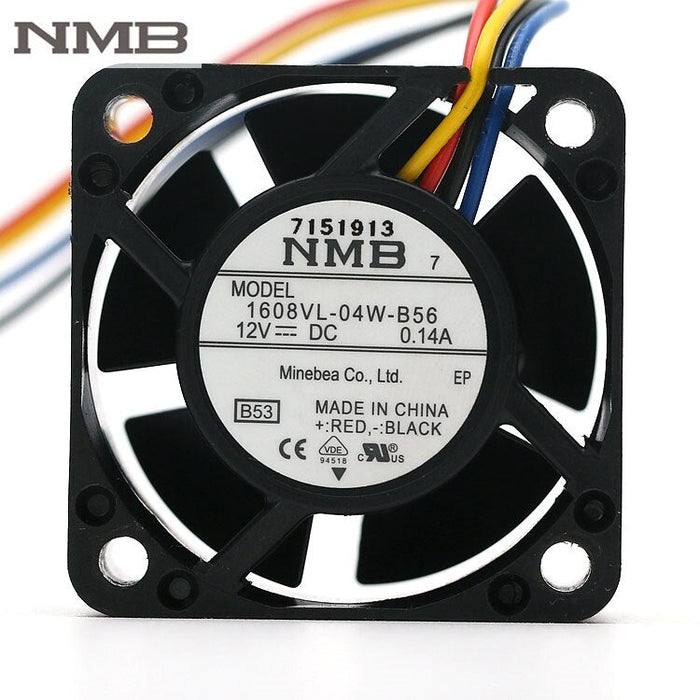 NMB 1608VL-04W-B56 40x40x20mm 12V DC 0.14A Axial Cooling Fan