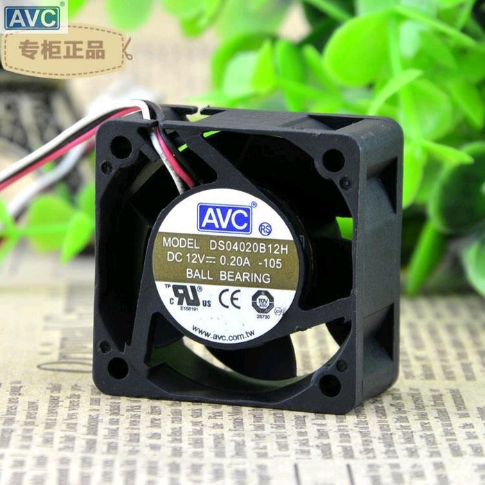 AVC DS04020B12H 40x40x20mm 12V DC 0.20A Axial Cooling Fan