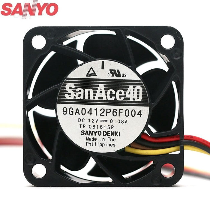 Sanyo Denki 9GA0412P6F004 40x40x20mm 12V DC 0.08A Axial Cooling Fan