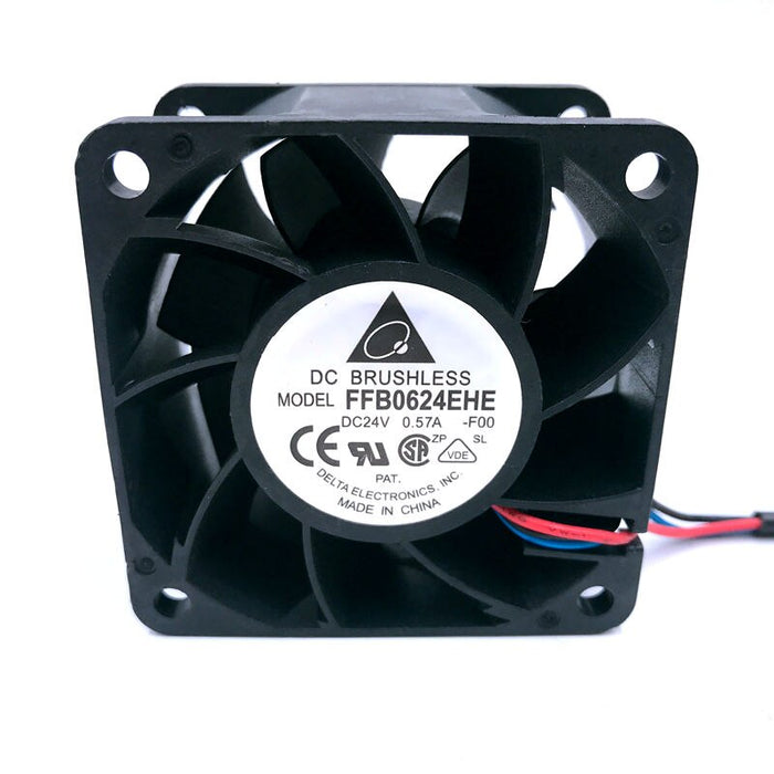 Delta FFB0624EHE 60x60x38mm 24V DC 0.57A Axial Cooling Fan