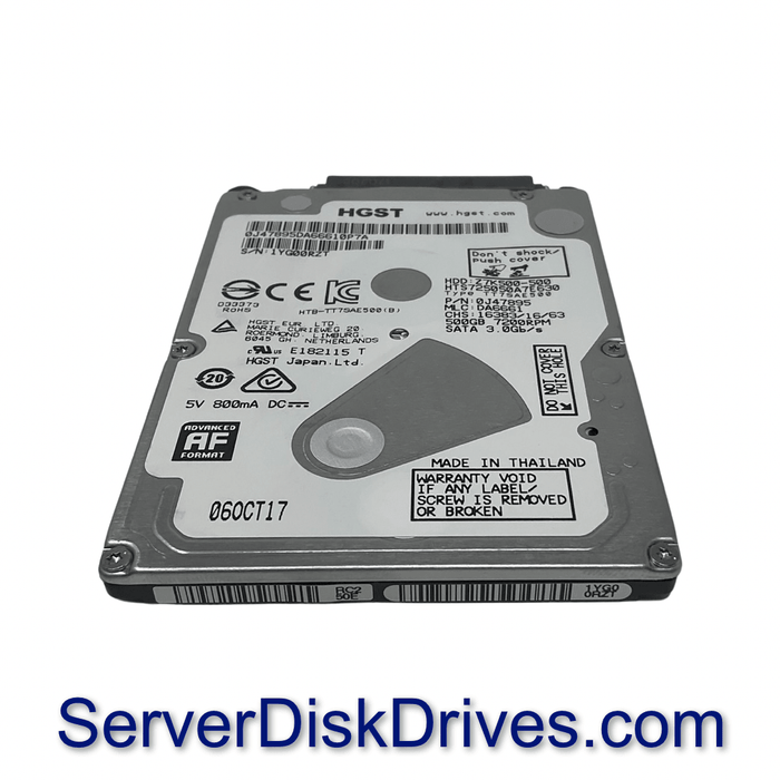 HTS725050A7E630 — Hitachi 500GB 7200RPM 3Gb/s 2.5" SATA Laptop Ha