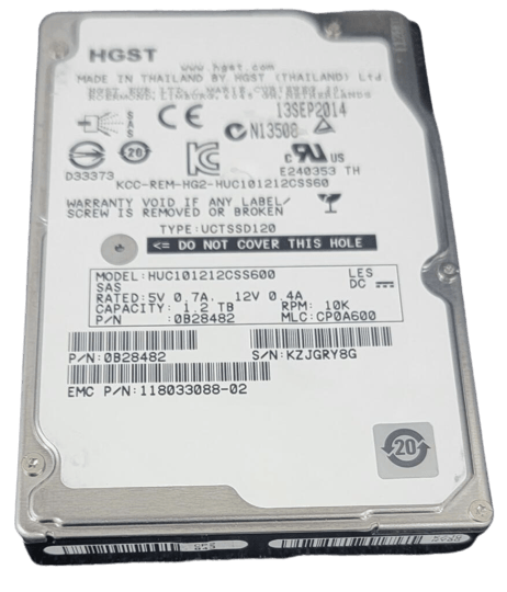HUC101212CSS600 HGST 1.2TB 10K 2.5" SAS 6Gb/s Hard Drive