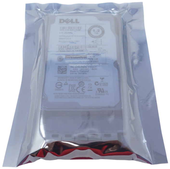 T6TWN Dell 1.2TB 10K RPM 6Gb/s SAS 2.5 Hard Drive HUC101212CSS600