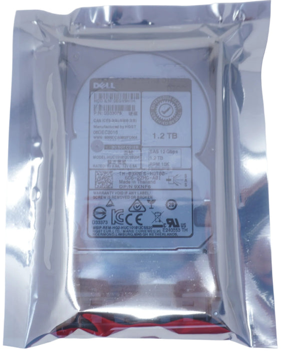 HUC101812CSS204 — Dell 1.2TB SAS 10k 2.5" 12G Hard Drive 9XNF6