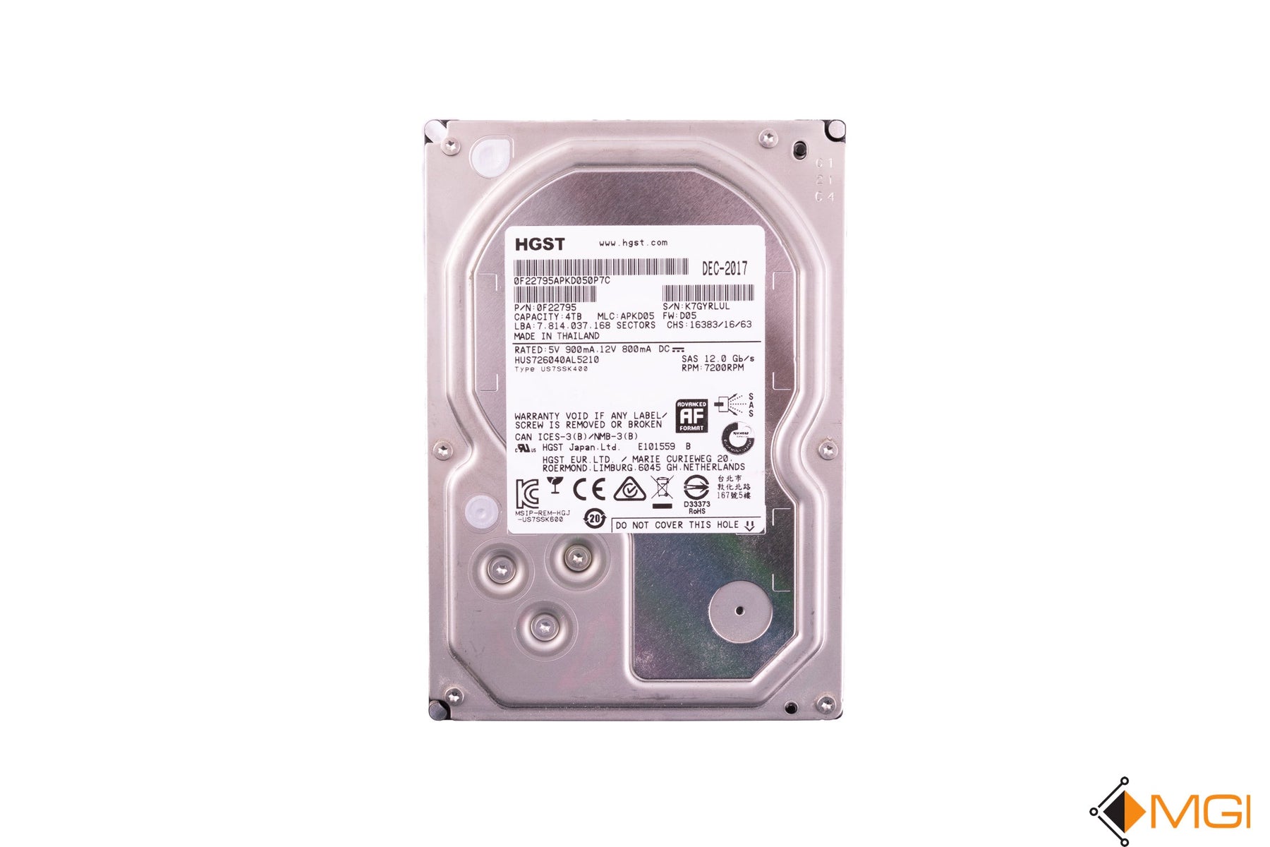 HUS726040AL5210 (NO TRAY) (DC)