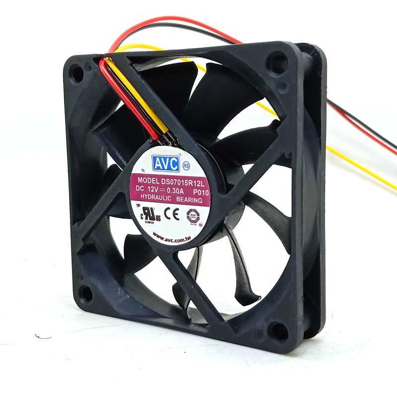 AVC DS07015R12L 70x70x15mm 12V DC Axial Cooling Fan