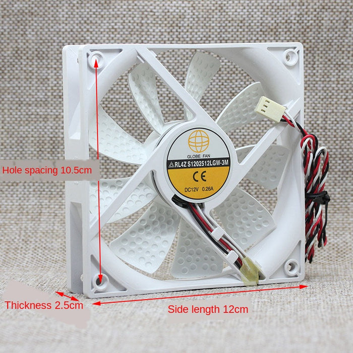 Globe Fan 12025 120x120x25mm 12V DC 0.26A Axial Cooling Fan