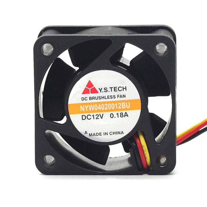 Y.S.Tech NYW04020012BU 40x40x20mm 12V DC 0.18A Axial Cooling Fan