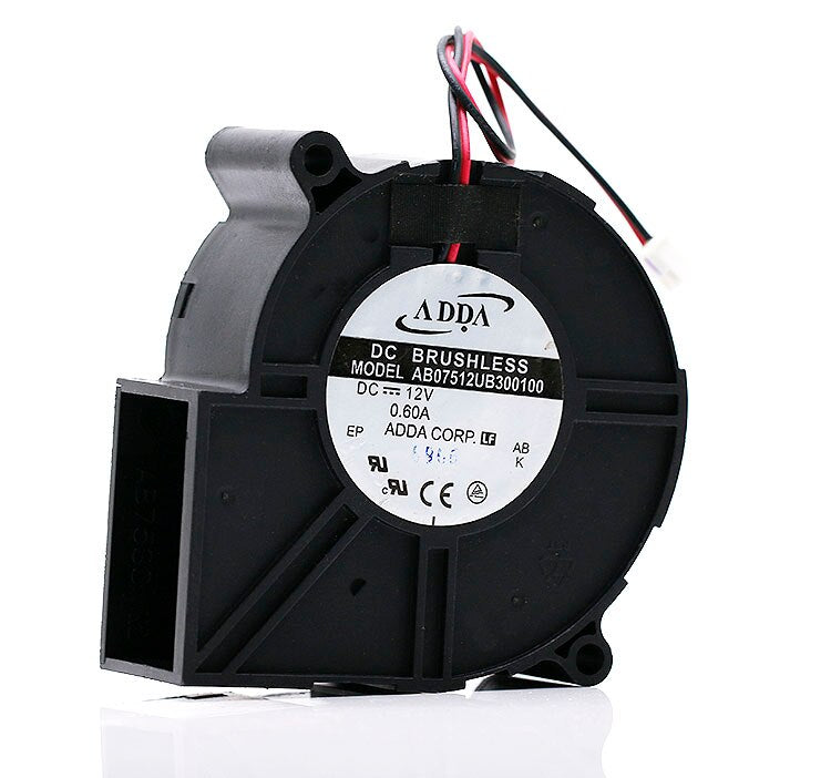 ADDA ab07512ub300100 75x75x30mm 12V DC 0.60A Axial Cooling Fan