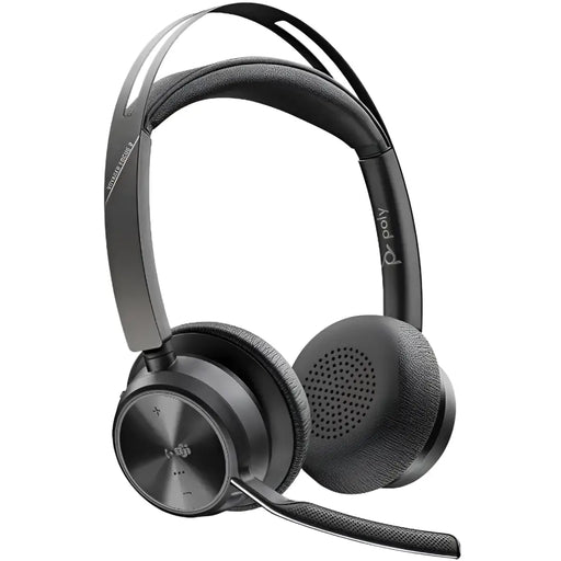 Poly Voyager Focus 2 UC Stereo Bluetooth Headset with Charge Stand USB-A (213727-02) - New