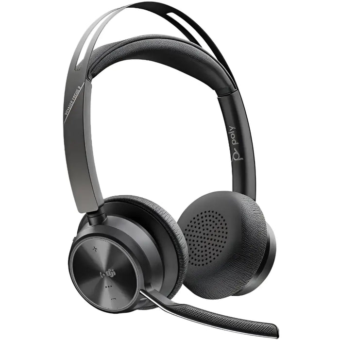 Poly Voyager Focus 2 UC Stereo Bluetooth Headset with Charge Stand USB-A (213727-02) - New