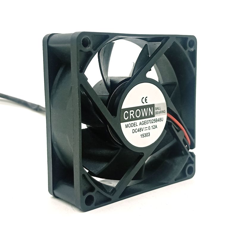AGE07025B48U 70x70x25mm 48V DC 0.12A Axial Cooling Fan