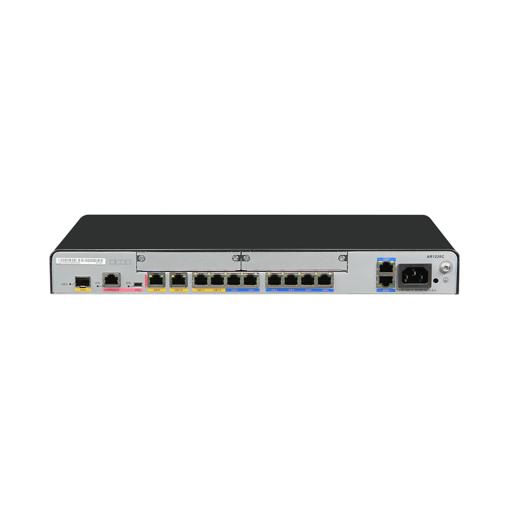 Huawei AR1220C Enterprise Router – 2×GE Combo & 8×GE LAN, 2×SIC Slots