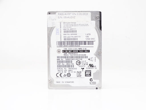 IBM 1.8TB 10K 12Gbps SAS 2.5'' HDD Hard Drive (CGKW9)